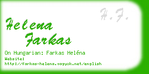 helena farkas business card